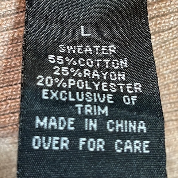 AGB Dress Size Large NWT Heather Taupe Color 2 accent pockets Sweater Tunic - Picture 13 of 14